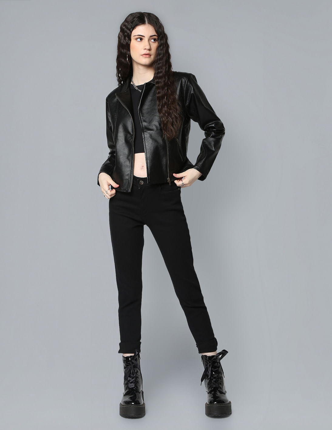 bell maxim “羊革”XL“短丈“黒”bomber jacket 1.jpg