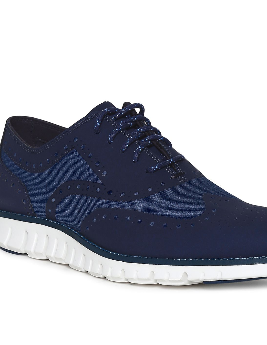 Buy Cole Haan Blue ZERØGRAND No Stitch Oxford Sneakers
