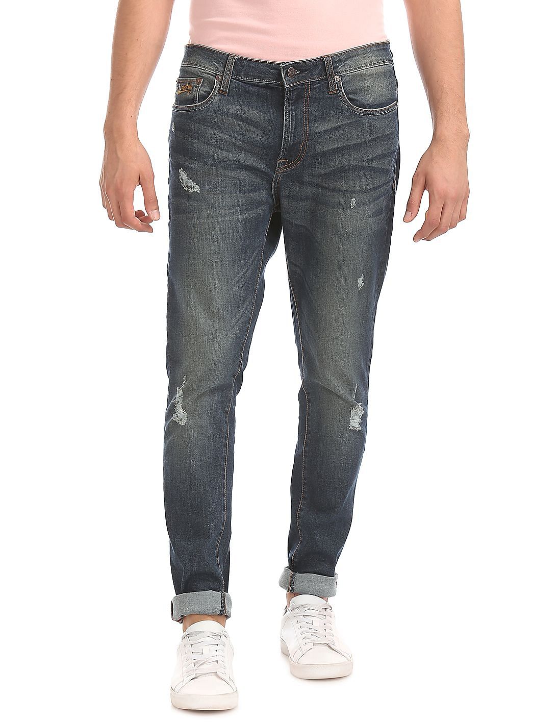 Buy Aeropostale Super Skinny Fit Distressed Jeans - NNNOW.com