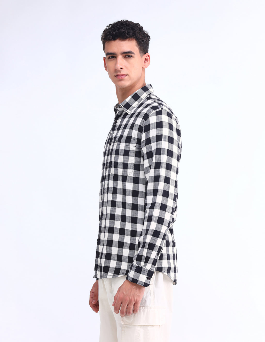 Visual Search - Camisa Cuadros Blanco-Negro | CAMISAS | CAMISAS | MODA JUVENIL | HOMBRES |  Moda RM Tienda Online