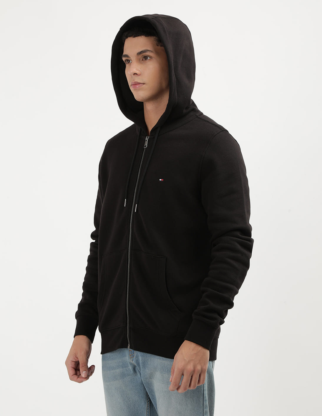 Buy Tommy Hilfiger Flag Logo Zip Through Hooded Sweatshirt - NNNOW.com
