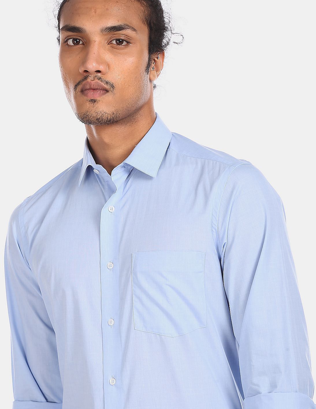 Buy Arrow Cotton Solid Formal Shirt - NNNOW.com