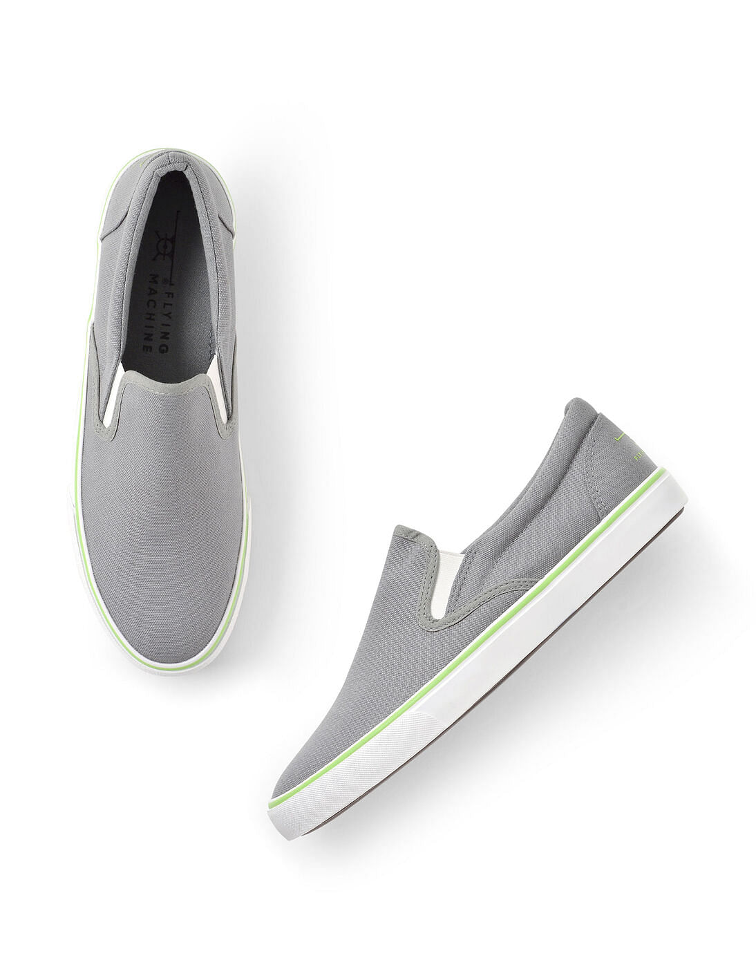 Buy Flying Machine Men Canvas Cezar 5.0 Slip On Shoes