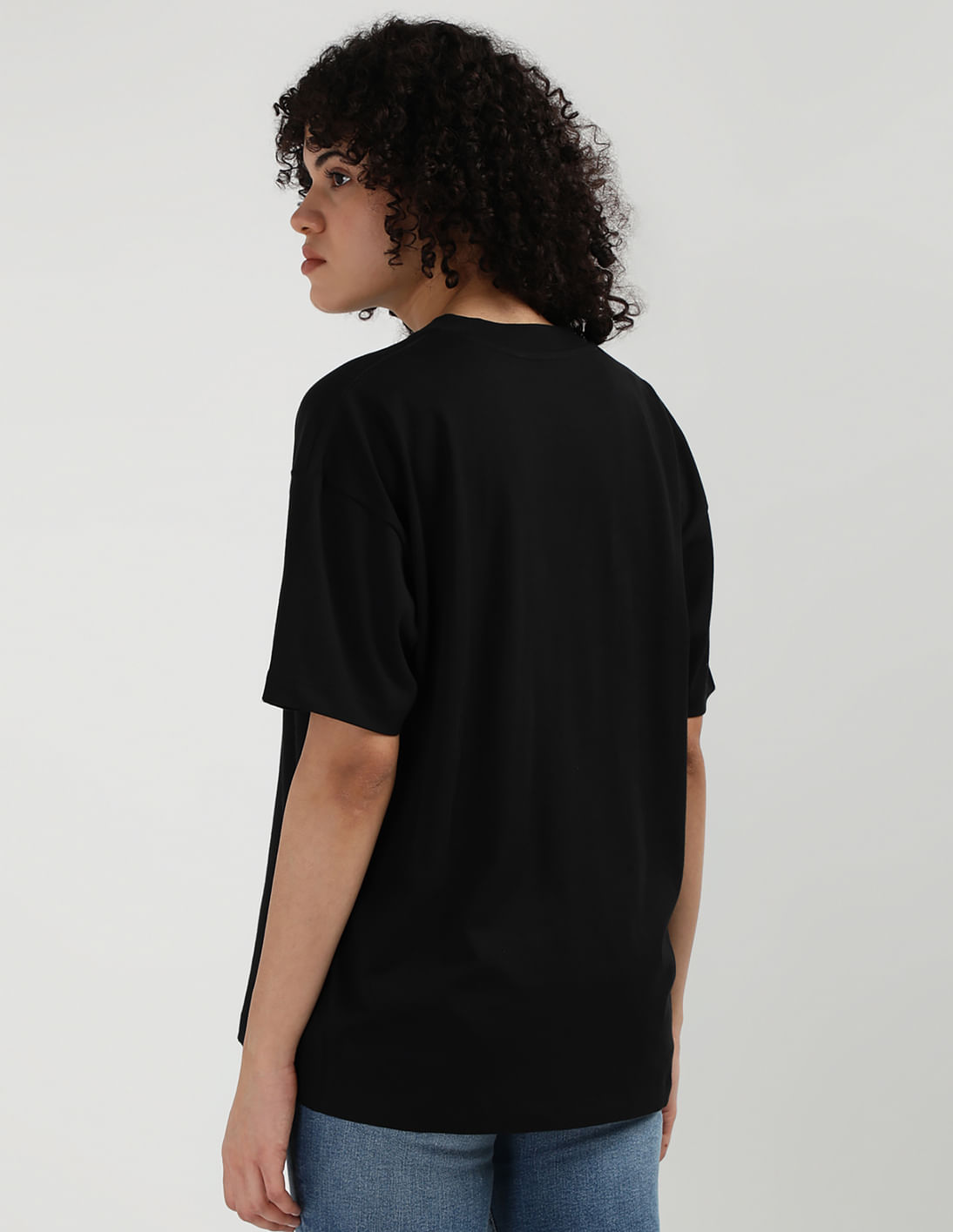 Tシャツ・カットソー ^ ^ Women's Charcoal Hero Monologo Crewneck Short Buy Calvin Klein Jeans Sustainable Monologo Boyfriend T
