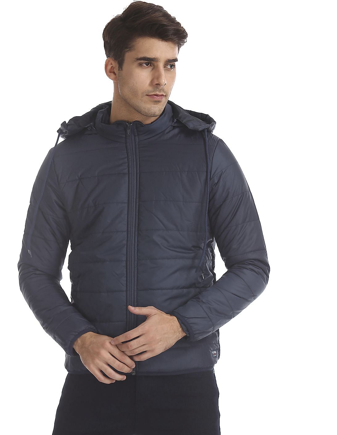 Buy Flying Machine Detachable Hood Quilted Jacket - NNNOW.com