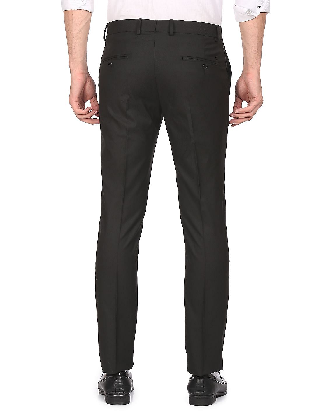 PETER ENGLAND Slim Fit Men Black Trousers  Buy PETER ENGLAND Slim Fit Men  Black Trousers Online at Best Prices in India  Flipkartcom