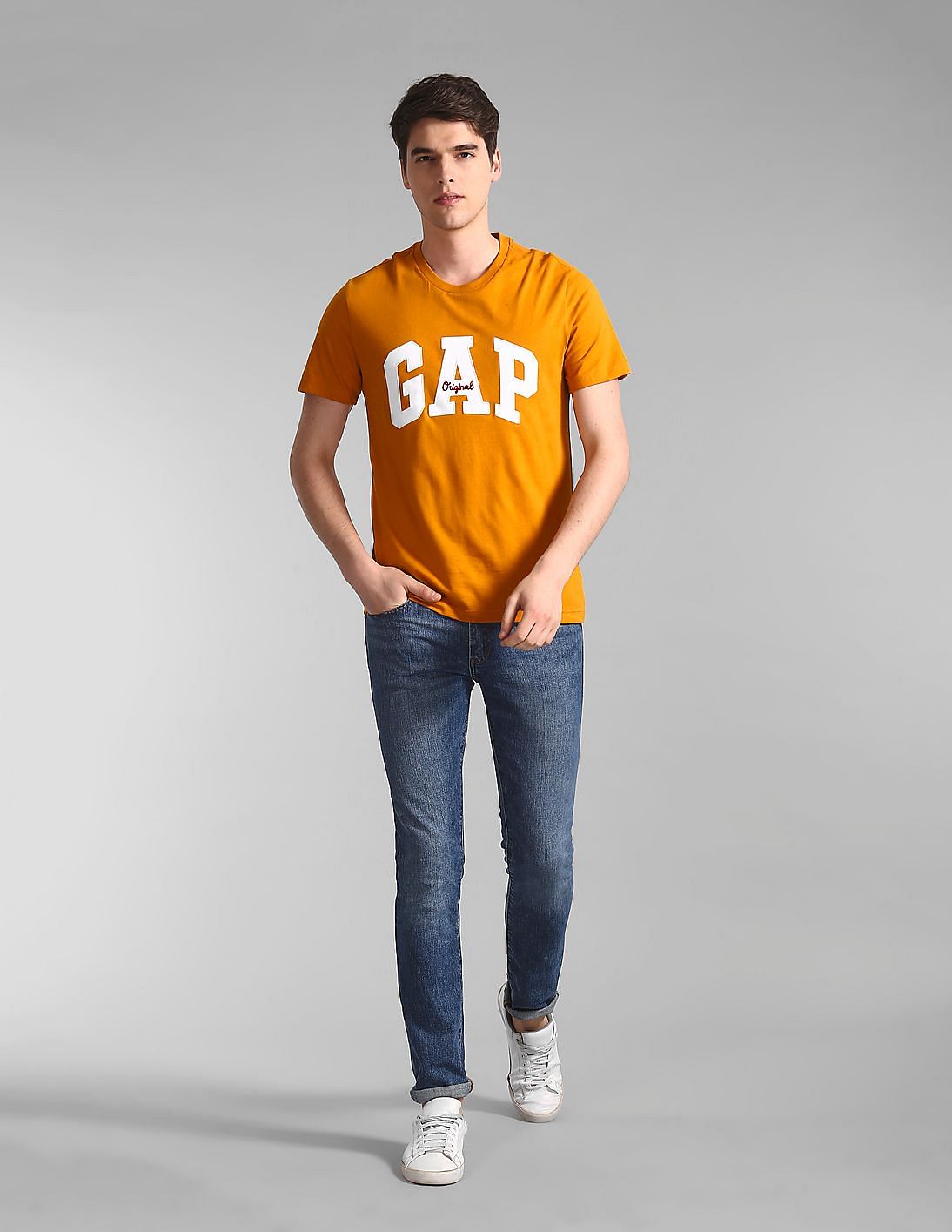 Gap orange t shirt discount