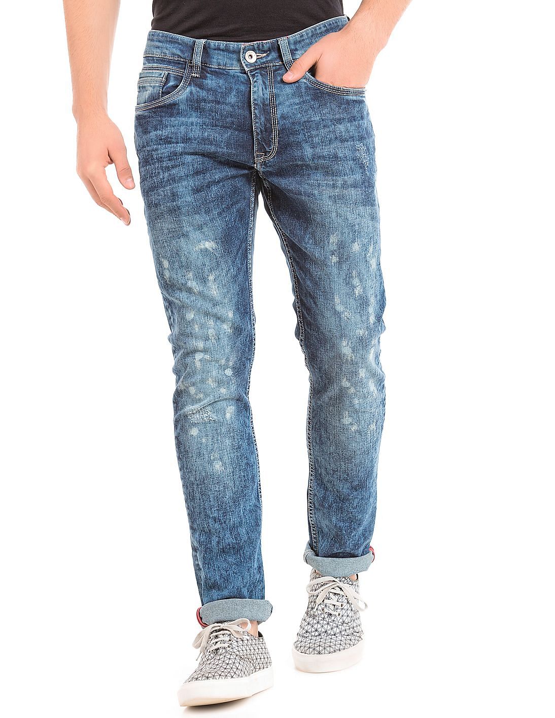 Buy Izod Men Skinny Fit Acid Wash Jeans - NNNOW.com