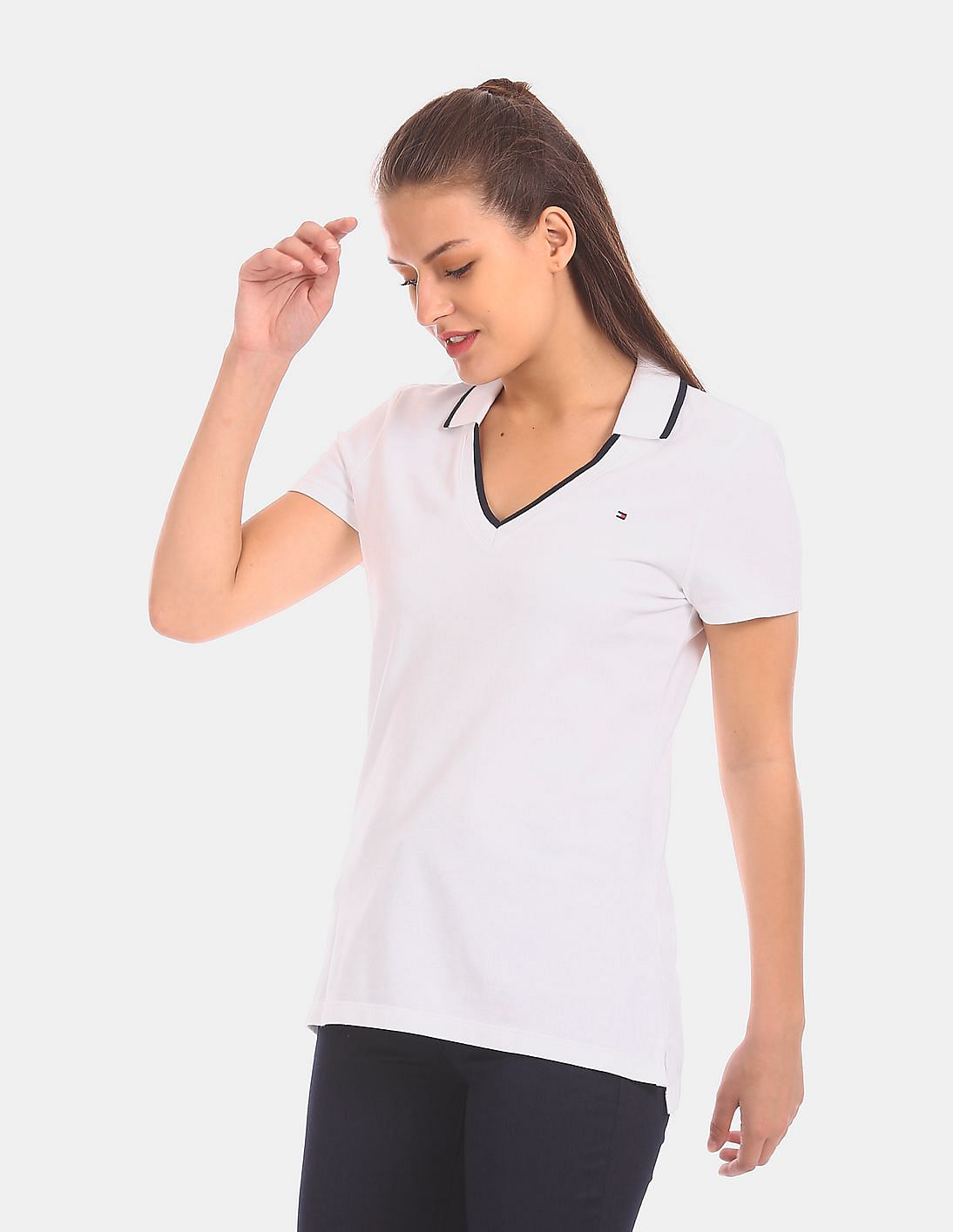 tommy hilfiger polo t shirts women's