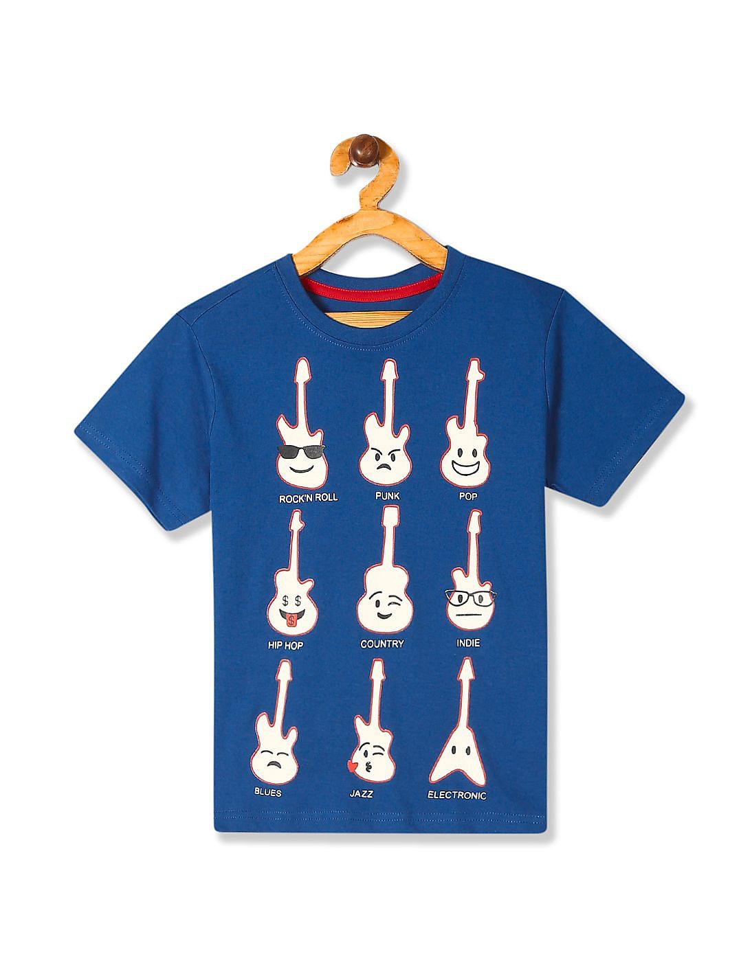 guitar print shirt