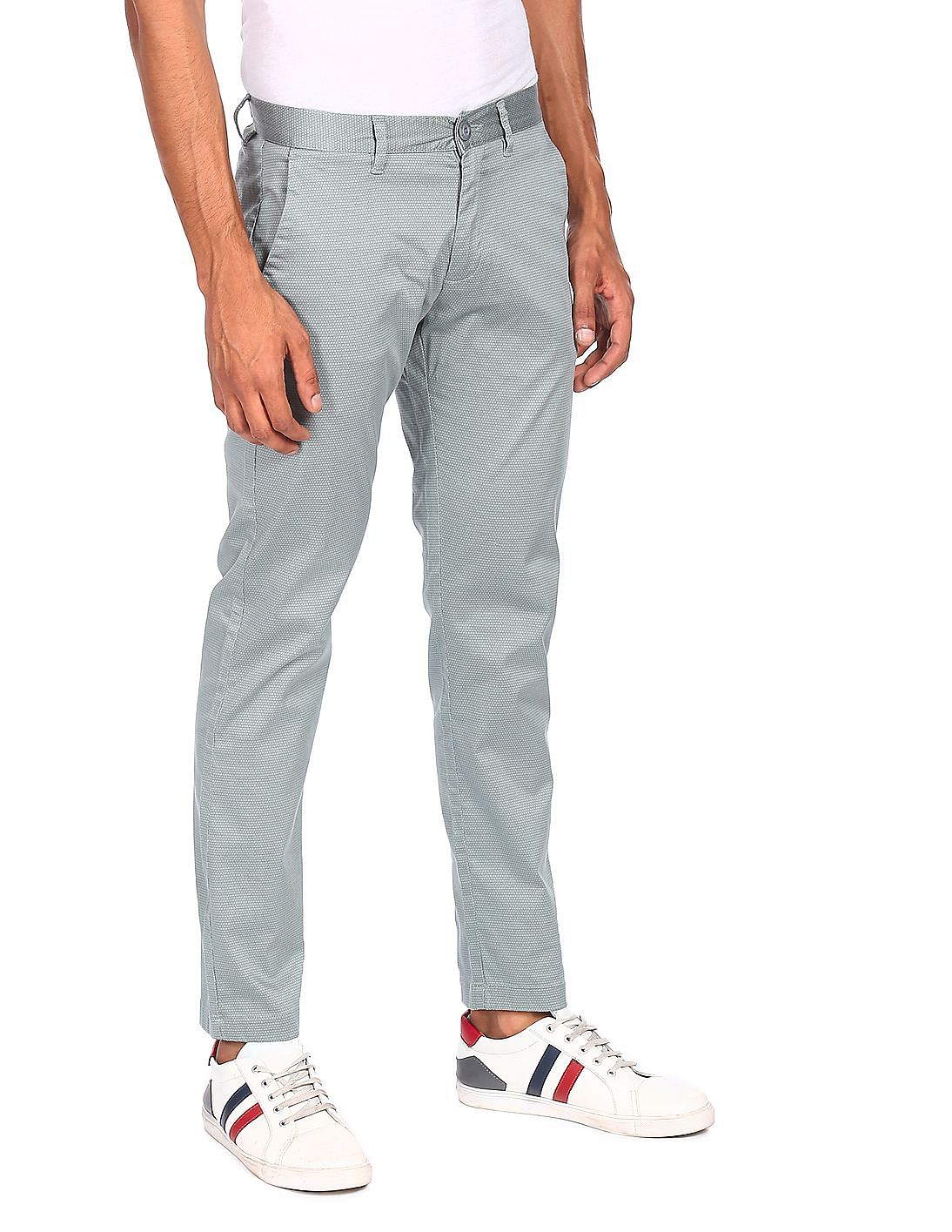 Buy Ruggers Mens Slim Fit Casual Trousers  280076068Ecru30IN33Ecru30 at Amazonin