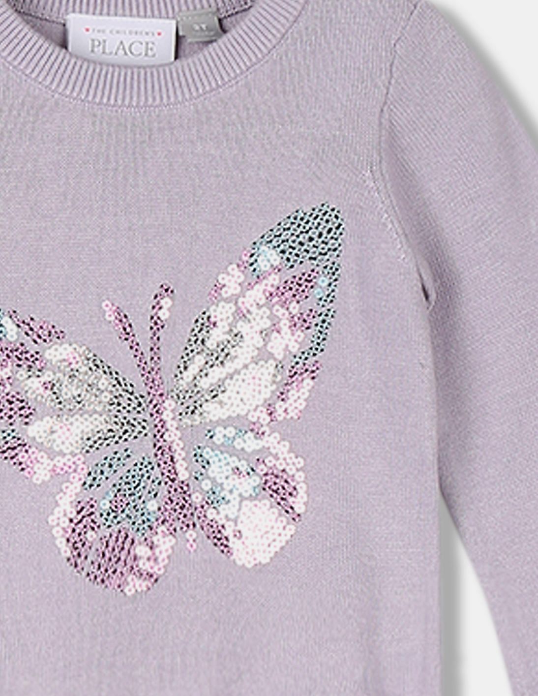 Purple sweater with discount butterflies