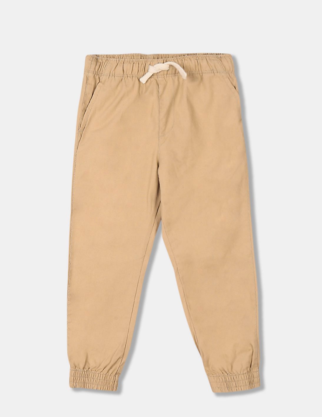 Buy The Children's Place Boys Khaki Cotton Woven Joggers - NNNOW.com