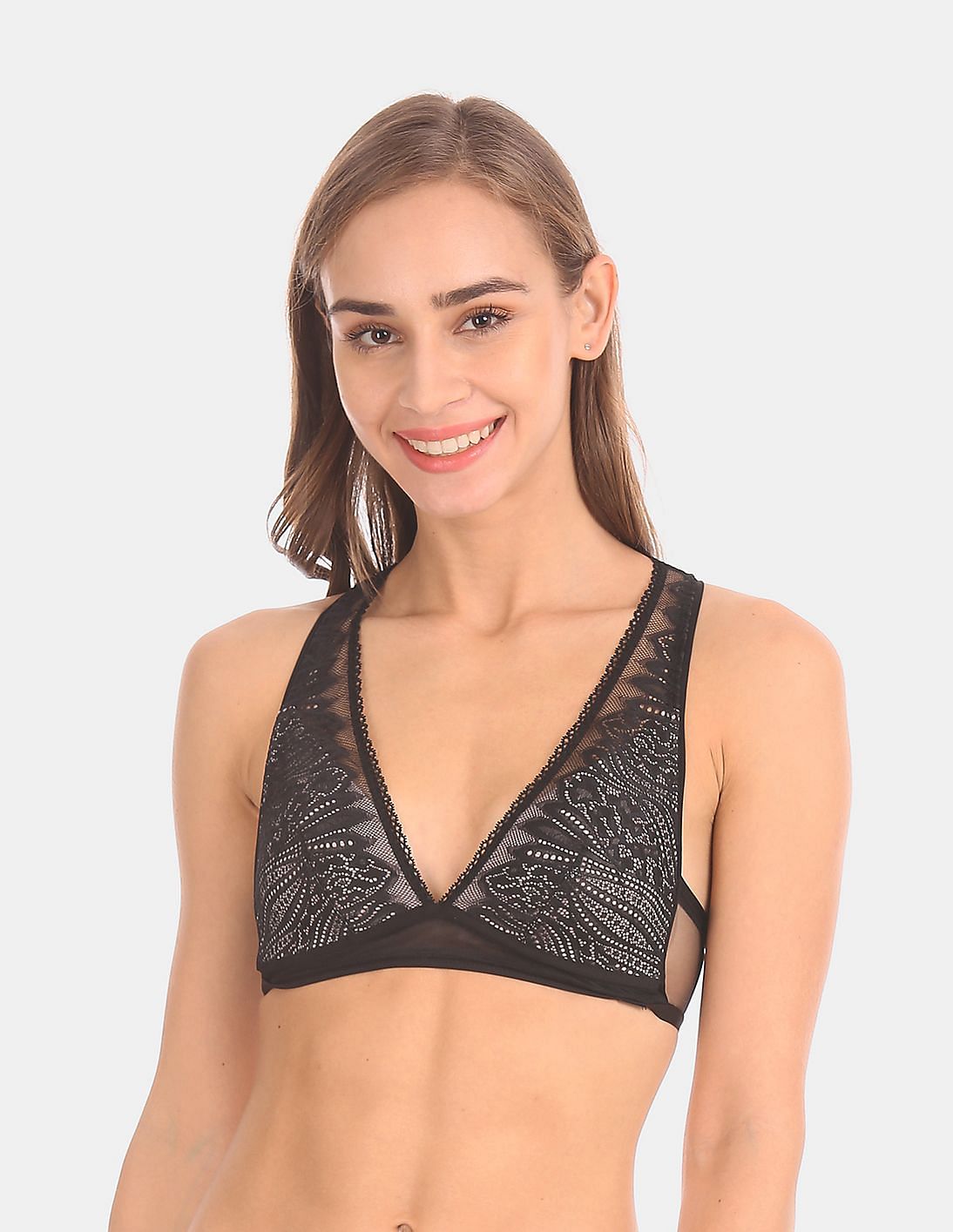 patterned bralette