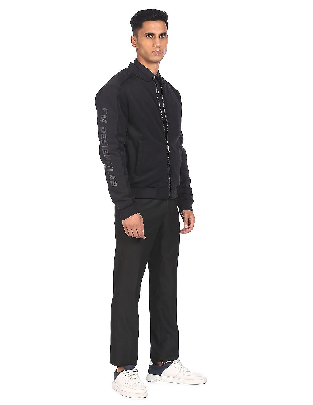 Buy Flying Machine High Neck Solid Jacket - NNNOW.com