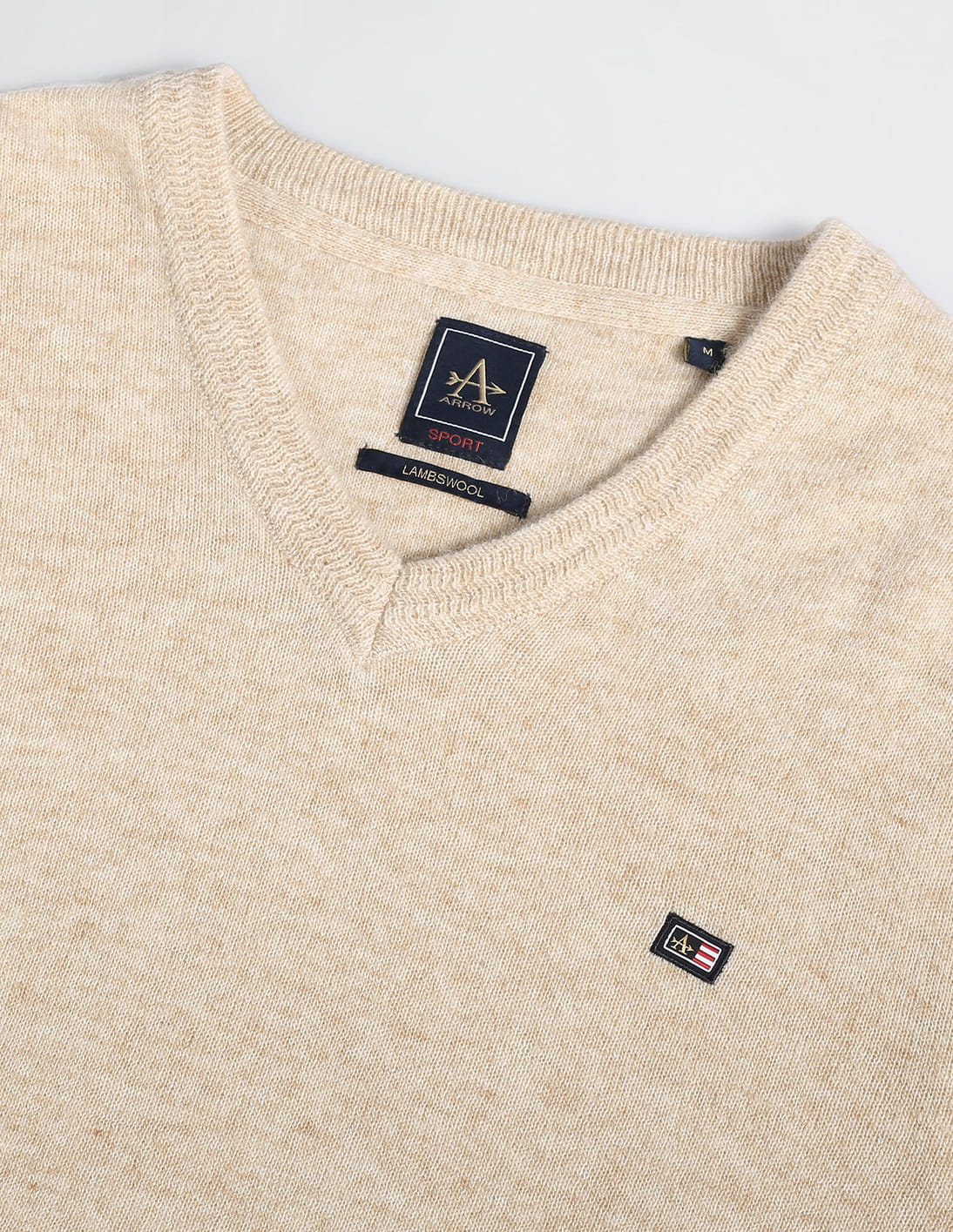 Lambswool Pullover Herren Pullover Mit Patches V Neck Sweater