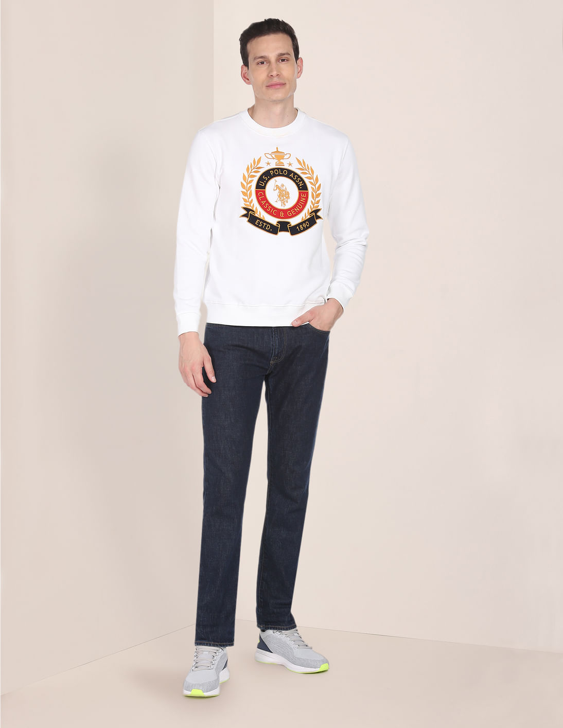 【美品】Embroidery Polo Sweatshirt Embroidery Polo Sweatshirt