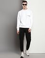 Calvin Klein Spray Logo Crew Neck Sweatshirt