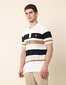 U.S. Polo Assn. Horizontal Striped Gold Cup Polo Shirt