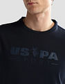 USPA Active Brand Print Cotton Blend T-Shirt