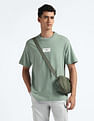 Flying Machine Crew Neck Relaxed Fit Logo T-Shirt