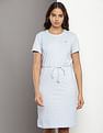 Tommy Hilfiger Crew Neck Solid T-Shirt Dress