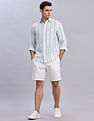 Tommy Hilfiger Striped Regular Fit Plain Woven Shirt