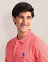 U.S. Polo Assn. Contrast Logo Slim Polo Shirt