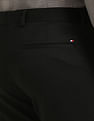 Tommy Hilfiger Regular-Fit Self-Design Mid-Rise Trouser