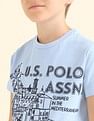 U.S. Polo Assn. Kids Boys Brand Printed Regular Fit T-Shirt