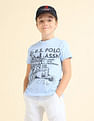 U.S. Polo Assn. Kids Boys Brand Printed Regular Fit T-Shirt