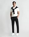 Arrow Sport Mid Rise Slim Fit Trousers