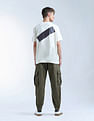 Flying Machine Twill Relaxed Fit Joggers