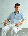 Arrow Cotton Linen Regular Fit Shirt