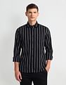 Arrow Sport Manhattan Slim Fit Vertical Striped Shirt
