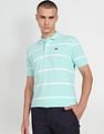 Arrow Sports Contrast Stripe Cotton Polo Shirt