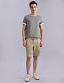 Tommy Hilfiger Relaxed Fit Solid Mid Rise Shorts