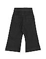 U.S. Polo Assn. Kids Girls Black Mid Rise Solid Bootcut Jeans