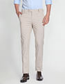 Arrow Geometric Dobby Smart Flex Formal Trousers
