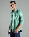 Tommy Hilfiger Solid Regular Fit Linen Shirt