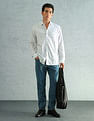 Arrow Slim Fit Checked Smart Formal Shirt