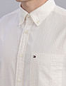 Tommy Hilfiger Striped Regular Fit Plain Woven Shirt