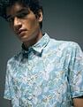 Flying Machine Tropical Print Slim Fit Shirt