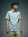 Flying Machine Tropical Print Slim Fit Shirt