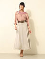 U.S. Polo Assn. Women Yoke Embroidered Frill Top
