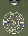 U.S. Polo Assn. Kids Boys Iconic Brand Print T-Shirt