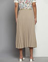 Tommy Hilfiger Fluid Twill Pleated Midi Skirt