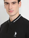 U.S. Polo Assn. Denim Co. Stand Collar Stretchable Polo Shirt