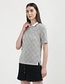 Tommy Hilfiger Slim Fit Geometric Printed Polo Shirt