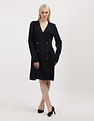 Tommy Hilfiger Gold Button Viscose Wrap Dress